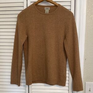 L.L. Bean Men's Camel Crewneck Sweater